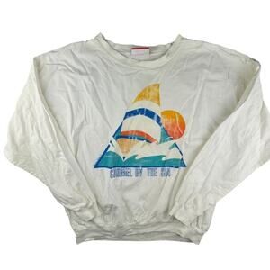 Carmel by the Sea sailboat vintage long sleeve shirt 90s California windbreaker